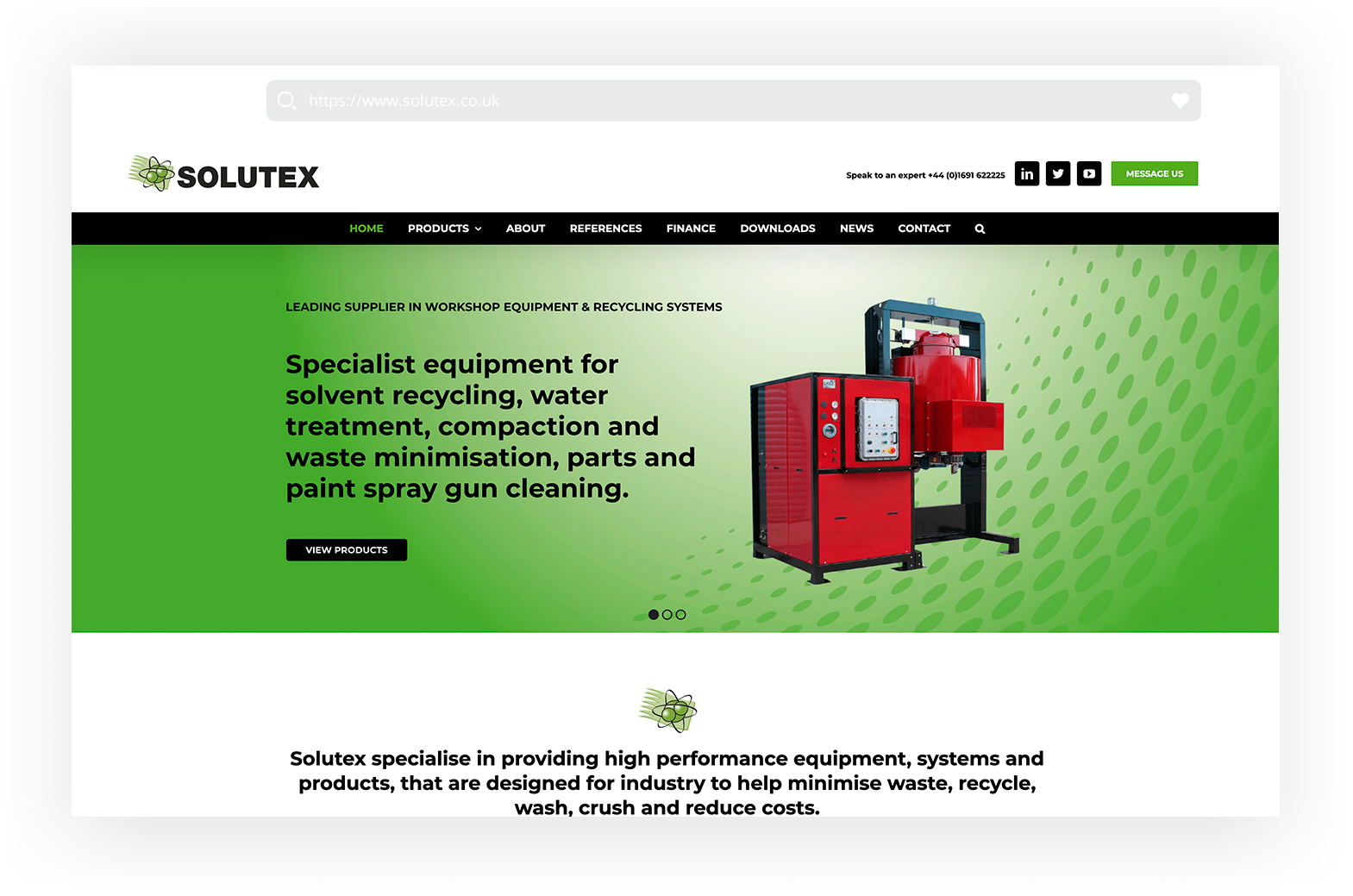 Solutex Website – New design-home-page Solutex Website - New design